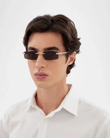 Cartier Men's CT0537SM Metal Rectangle Sunglasses | Thumbnail 4 Cartier Men's CT0537SM Metal Rectangle Sunglasses | Thumbnail 4