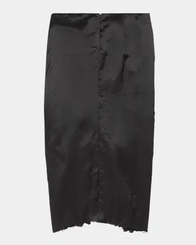 Balenciaga Draped Satin Midi Skirt | Thumbnail 5 Balenciaga Draped Satin Midi Skirt | Thumbnail 5