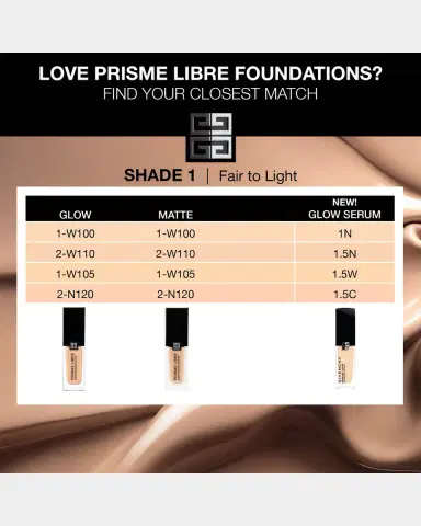Givenchy Prisme Libre Glow Serum Blurring & Hydrating Foundation | Thumbnail 10 Givenchy Prisme Libre Glow Serum Blurring & Hydrating Foundation | Thumbnail 10