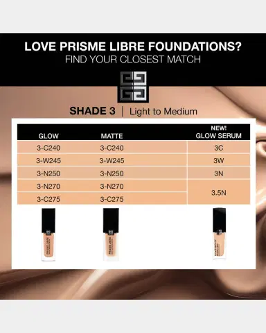 Givenchy Prisme Libre Glow Serum Blurring & Hydrating Foundation | Thumbnail 10 Givenchy Prisme Libre Glow Serum Blurring & Hydrating Foundation | Thumbnail 10