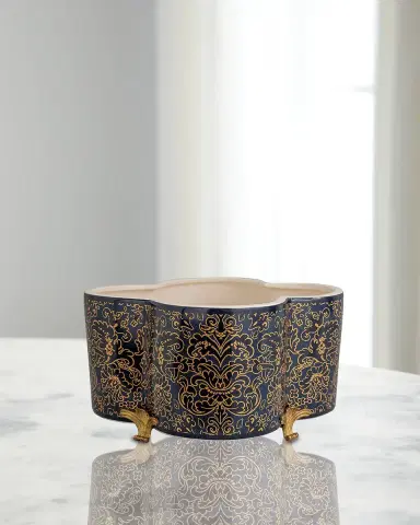 Port 68 Richmond Damask Quatrefoil Planter | Thumbnail 1 Port 68 Richmond Damask Quatrefoil Planter | Thumbnail 1