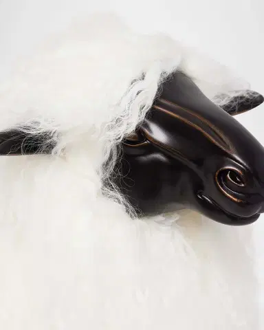 Interlude Home Lucie Baby Sheepskin Bench | Thumbnail 4 Interlude Home Lucie Baby Sheepskin Bench | Thumbnail 4