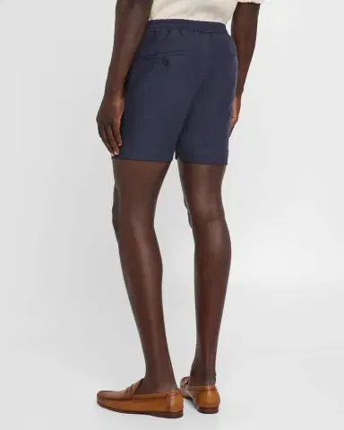 Ralph Lauren Purple Label Men's Hand-Tailored Pleated Drawstring Shorts | Thumbnail 3 Ralph Lauren Purple Label Men's Hand-Tailored Pleated Drawstring Shorts | Thumbnail 3