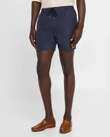 Ralph Lauren Purple Label Men's Hand-Tailored Pleated Drawstring Shorts | Thumbnail 4 Ralph Lauren Purple Label Men's Hand-Tailored Pleated Drawstring Shorts | Thumbnail 4