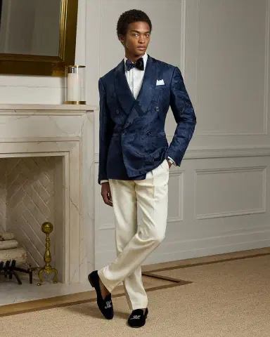 Ralph Lauren Purple Label NM x RL French Cuff Linen Tuxedo Shirt | Thumbnail 5 Ralph Lauren Purple Label NM x RL French Cuff Linen Tuxedo Shirt | Thumbnail 5
