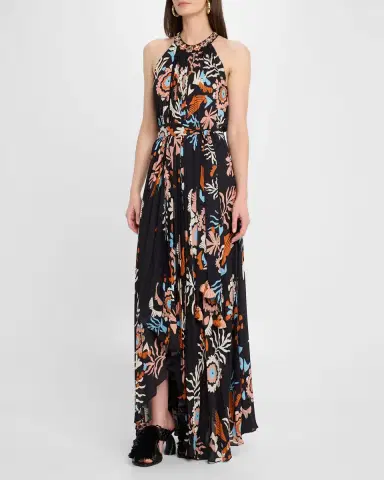 Figue Jennifer Floral Pleated Maxi Dress | Thumbnail 2 Figue Jennifer Floral Pleated Maxi Dress | Thumbnail 2