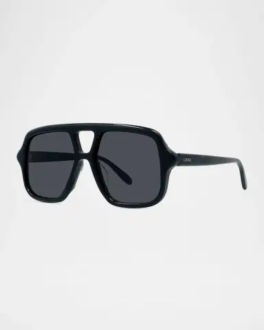 Loewe Slim Aviator Logo Sunglasses | Thumbnail 3 Loewe Slim Aviator Logo Sunglasses | Thumbnail 3
