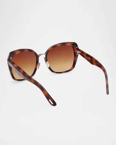 Tom Ford Plum Plastic Cat-Eye Sunglasses | Thumbnail 2 Tom Ford Plum Plastic Cat-Eye Sunglasses | Thumbnail 2