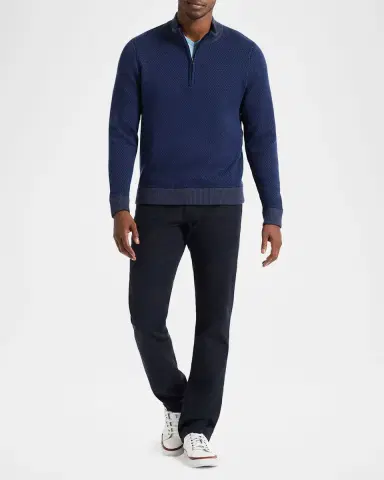 Robert Graham Men's Walton Texture Knit Quarter-Zip Sweater | Thumbnail 2 Robert Graham Men's Walton Texture Knit Quarter-Zip Sweater | Thumbnail 2