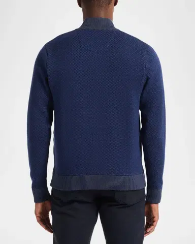 Robert Graham Men's Walton Texture Knit Quarter-Zip Sweater | Thumbnail 3 Robert Graham Men's Walton Texture Knit Quarter-Zip Sweater | Thumbnail 3