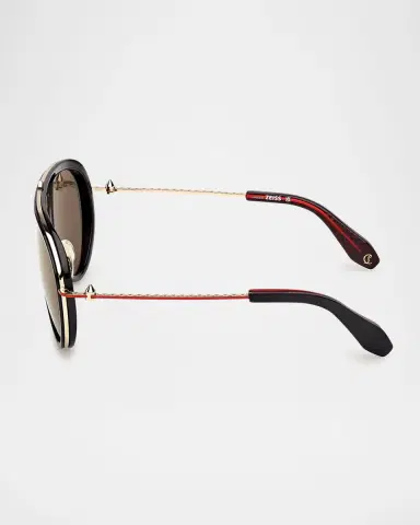Christian Louboutin Aviator Metal Sunglasses | Thumbnail 4 Christian Louboutin Aviator Metal Sunglasses | Thumbnail 4