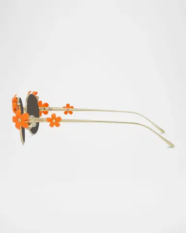 Loewe Signature Floral Metal Sunglasses | Thumbnail 3 Loewe Signature Floral Metal Sunglasses | Thumbnail 3