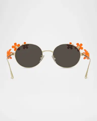 Loewe Signature Floral Metal Sunglasses | Thumbnail 5 Loewe Signature Floral Metal Sunglasses | Thumbnail 5