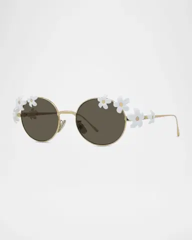 LOEWE Signature Floral Metal Sunglasses | Thumbnail 2 LOEWE Signature Floral Metal Sunglasses | Thumbnail 2