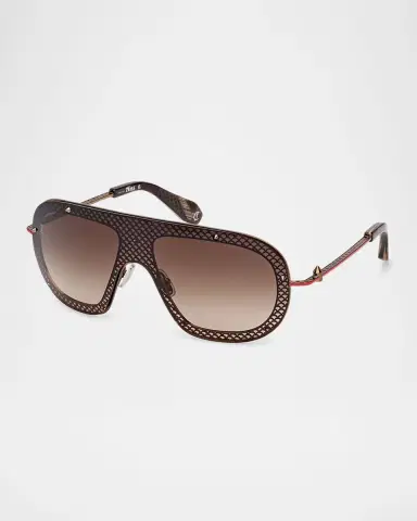 Christian Louboutin Studded Metal Shield Sunglasses | Thumbnail 3 Christian Louboutin Studded Metal Shield Sunglasses | Thumbnail 3