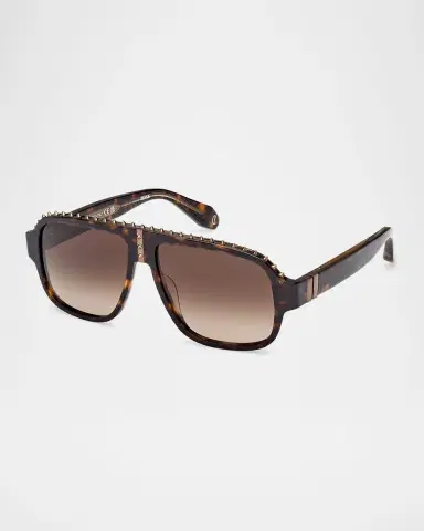 Christian Louboutin Men's LB0005M Acetate Aviator Sunglasses | Thumbnail 3 Christian Louboutin Men's LB0005M Acetate Aviator Sunglasses | Thumbnail 3