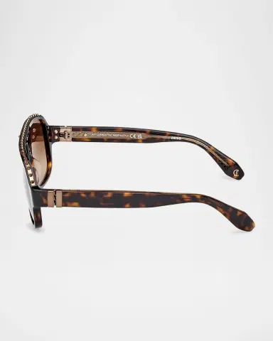 Christian Louboutin Men's LB0005M Acetate Aviator Sunglasses | Thumbnail 4 Christian Louboutin Men's LB0005M Acetate Aviator Sunglasses | Thumbnail 4