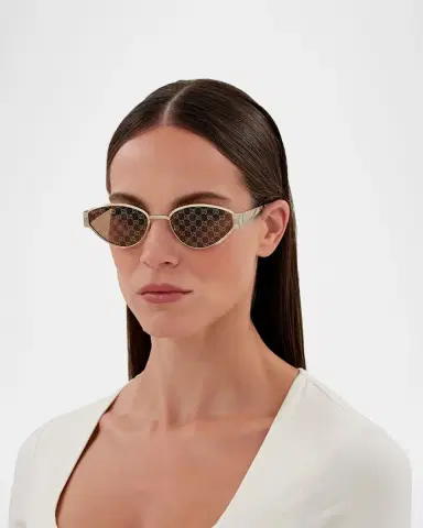Gucci GG Metal Oval Sunglasses | Thumbnail 3 Gucci GG Metal Oval Sunglasses | Thumbnail 3