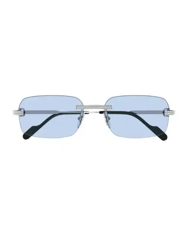 Cartier Men 's Rimless Rectangle Metal Sunglasses | Thumbnail 1 Cartier Men 's Rimless Rectangle Metal Sunglasses | Thumbnail 1
