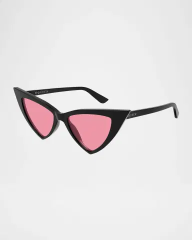McQueen AM0518S Cat-Eye Recycled Acetate Sunglasses | Thumbnail 3 McQueen AM0518S Cat-Eye Recycled Acetate Sunglasses | Thumbnail 3