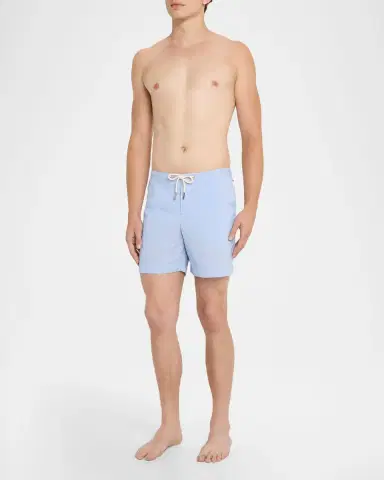 Orlebar Brown Men's Bulldog Mid-Length Seersucker Stripe Swim Shorts | Thumbnail 2 Orlebar Brown Men's Bulldog Mid-Length Seersucker Stripe Swim Shorts | Thumbnail 2