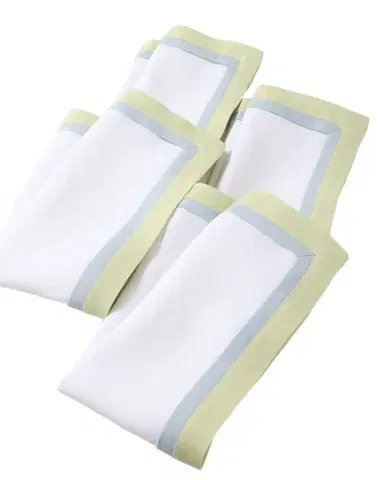 Deborah Rhodes Tailored Border Napkins, Set of 4 | Thumbnail 1 Deborah Rhodes Tailored Border Napkins, Set of 4 | Thumbnail 1