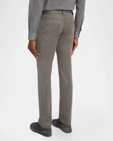 Emporio Armani Men's Wool Melange Five-Pocket Pants | Thumbnail 3 Emporio Armani Men's Wool Melange Five-Pocket Pants | Thumbnail 3