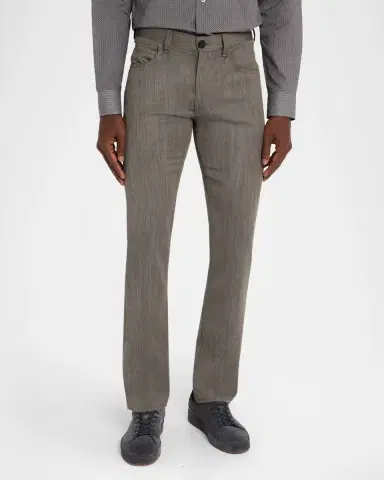 Emporio Armani Men's Wool Melange Five-Pocket Pants | Thumbnail 4 Emporio Armani Men's Wool Melange Five-Pocket Pants | Thumbnail 4