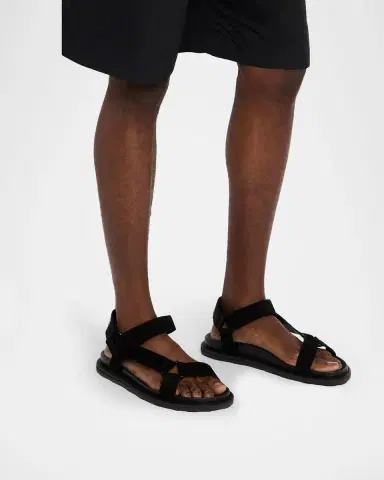 Moschino Men's Strappy Leather Sandals | Thumbnail 2 Moschino Men's Strappy Leather Sandals | Thumbnail 2