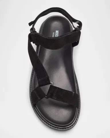 Moschino Men's Strappy Leather Sandals | Thumbnail 6 Moschino Men's Strappy Leather Sandals | Thumbnail 6
