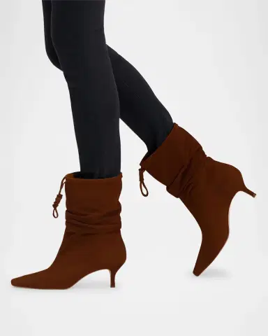 Bernardo Mazzie Scrunch Suede Ankle Boots | Thumbnail 2 Bernardo Mazzie Scrunch Suede Ankle Boots | Thumbnail 2
