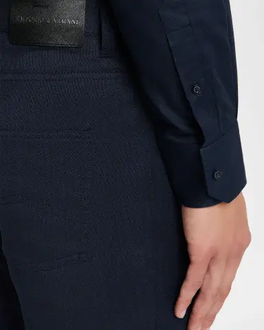 Emporio Armani Men's Wool Melange Five-Pocket Pants | Thumbnail 5 Emporio Armani Men's Wool Melange Five-Pocket Pants | Thumbnail 5