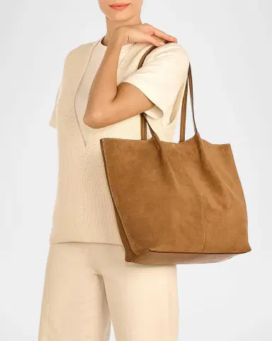 Il Bisonte Nina Pleated Suede Tote Bag | Thumbnail 2 Il Bisonte Nina Pleated Suede Tote Bag | Thumbnail 2