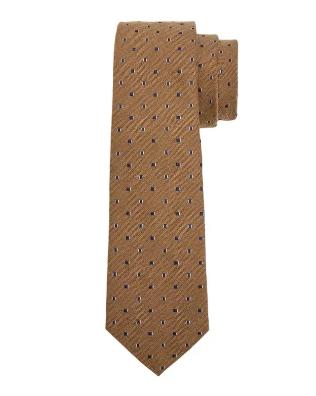 Men's Bordeaux Micro-Jacquard Silk and Wool Tie Men's Bordeaux Micro-Jacquard Silk and Wool Tie