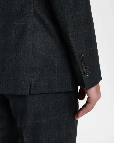 Emporio Armani Men's Wool Super 130s Plaid G Line Suit | Thumbnail 9 Emporio Armani Men's Wool Super 130s Plaid G Line Suit | Thumbnail 9