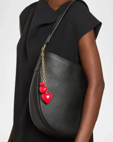 Roxanne Assoulin The Happy Heart Bag Charm, Cherry Red | Thumbnail 2 Roxanne Assoulin The Happy Heart Bag Charm, Cherry Red | Thumbnail 2