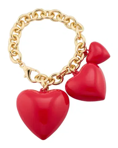 Roxanne Assoulin The Happy Heart Bag Charm, Cherry Red | Thumbnail 1 Roxanne Assoulin The Happy Heart Bag Charm, Cherry Red | Thumbnail 1