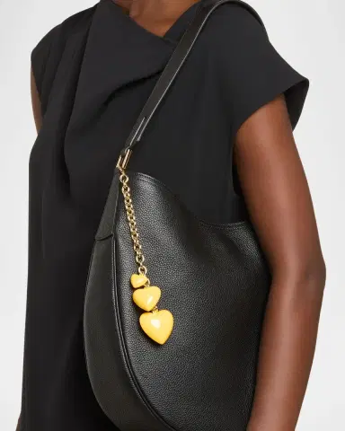 Roxanne Assoulin The Happy Heart Bag Charm, Persimmon Yellow | Thumbnail 2 Roxanne Assoulin The Happy Heart Bag Charm, Persimmon Yellow | Thumbnail 2