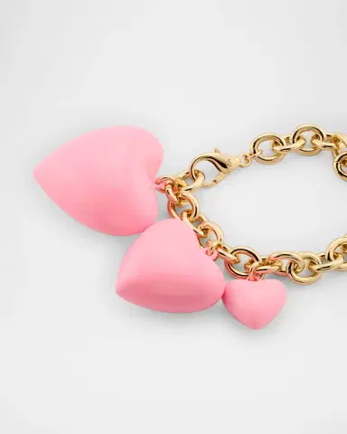 Roxanne Assoulin The Happy Heart Bag Charm, Cotton Candy Pink | Thumbnail 3 Roxanne Assoulin The Happy Heart Bag Charm, Cotton Candy Pink | Thumbnail 3