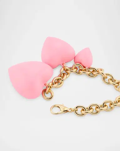 Roxanne Assoulin The Happy Heart Bag Charm, Cotton Candy Pink | Thumbnail 4 Roxanne Assoulin The Happy Heart Bag Charm, Cotton Candy Pink | Thumbnail 4