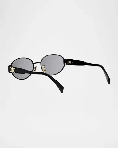 Celine Triomphe Oval Metal Sunglasses | Thumbnail 2 Celine Triomphe Oval Metal Sunglasses | Thumbnail 2