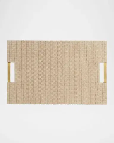 Arteriors Kellen Suede Basketweave Tray | Thumbnail 4 Arteriors Kellen Suede Basketweave Tray | Thumbnail 4