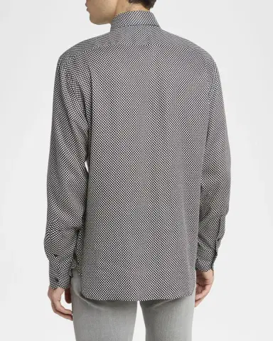 TOM FORD Men's Lyocell Graphic Polka Dot Dress Shirt | Thumbnail 3 TOM FORD Men's Lyocell Graphic Polka Dot Dress Shirt | Thumbnail 3