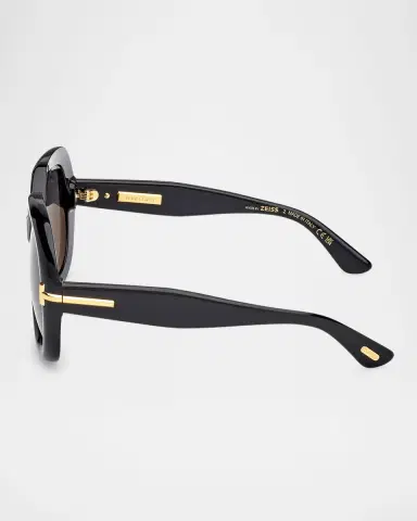 TOM FORD Icon Acetate Geometric Sunglasses | Thumbnail 4 TOM FORD Icon Acetate Geometric Sunglasses | Thumbnail 4