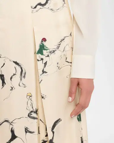 Loro Piana Mark Pleated Bermuda Skirt | Thumbnail 5 Loro Piana Mark Pleated Bermuda Skirt | Thumbnail 5