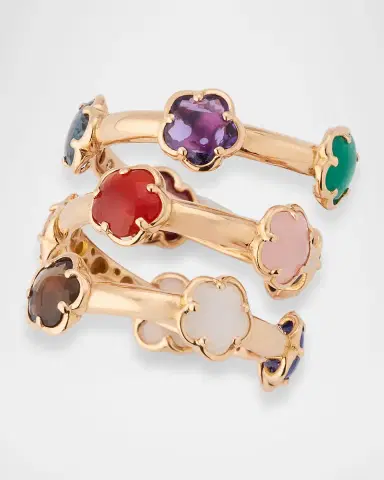 Pasquale Bruni 18K Rose Gold Figlia dei Fiori Ring with Multicolor Stones | Thumbnail 2 Pasquale Bruni 18K Rose Gold Figlia dei Fiori Ring with Multicolor Stones | Thumbnail 2