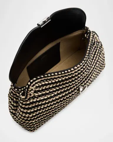 Toteme T-Lock Woven Leather Clutch Bag | Thumbnail 4 Toteme T-Lock Woven Leather Clutch Bag | Thumbnail 4