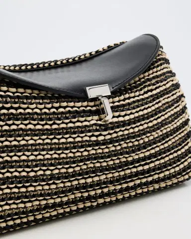 Toteme T-Lock Woven Leather Clutch Bag | Thumbnail 6 Toteme T-Lock Woven Leather Clutch Bag | Thumbnail 6
