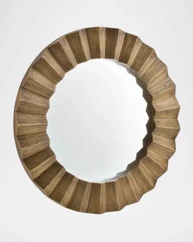 Arteriors Kelby Wall Mirror, 48" Round | Thumbnail 3 Arteriors Kelby Wall Mirror, 48" Round | Thumbnail 3
