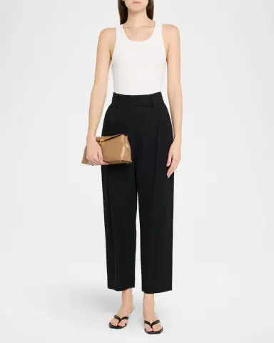 Toteme T-Lock Clutch in Palmellata Leather | Thumbnail 4 Toteme T-Lock Clutch in Palmellata Leather | Thumbnail 4